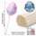 50x Papier Zuckerwatte Stäbe 30 cm x 1 cm Stabil