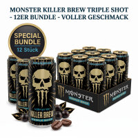Bundle 12x Monster Energy Killer Brew Mean Bean 443 ml...
