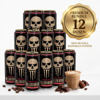 Bundle 12x Monster Energy Killer Brew Loca Moca 443 ml – Kaffee-Energy-Drink mit Vanillegeschmack 300 mg Koffein