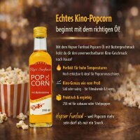Popcorn Öl mit Buttergeschmack 250 ml für Kino...