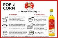 Popcorn Öl mit Buttergeschmack 250 ml für Kino Popcorn – Hopser Funfood