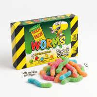 Toxic Waste Worms Sour & Chewy Candy Mhd:11.26...