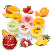 Cocon Fruchtmix Pudding mit Nata de Coco 480 g – 5 fruchtige Sorten – Tropischer Dessert-Mix