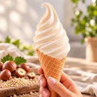 Softeis Pulver Haselnuss 1 kg IceBär für Softeismaschine 1:2,5 Mischung