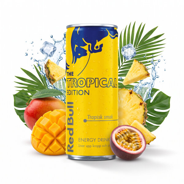 Red Bull Tropical Edition 250 ml – Energy Drink mit...