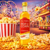 Popcorn Öl mit Buttergeschmack 500 ml für Kino Popcorn – Hopser Funfood