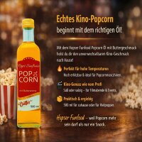 Popcorn Öl mit Buttergeschmack 500 ml für Kino...