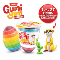 ZURU Gumi Yum Surprise Egg Wildlife 26 g – Buntes Fruchtgummi-Überraschungsei mit Tierfigur | Peel & Reveal| Süßigkeit & Spielzeug