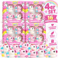 Bundle 4 er Set Sweet Flash Einhorn Marshmallows 16 bunte...