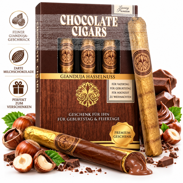 Chocolate Cigars Gianduja Haselnuss 75g Halal 3...