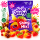 JoJo Jelly Shiny Mix 80g – Halal Fruchtgummi mit Fruchtsaft – Bunte Gummibärchen Cola, Pfirsich & Erdbeere – Glutenfrei, Non GMO, ohne künstliche Farbstoffe
