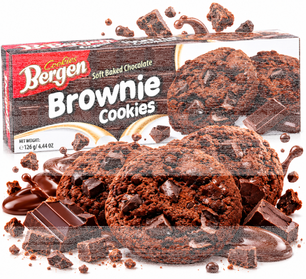 Bergen Brownie Cookies 126 g – Soft Baked...