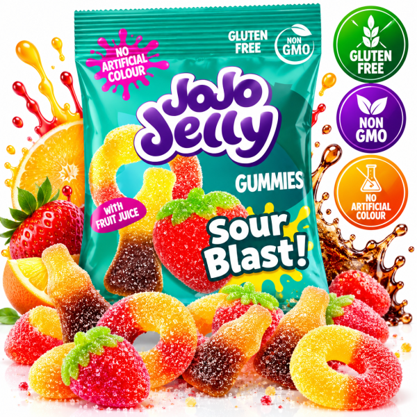 JoJo Jelly Sour Blast! 80 g – Saure...
