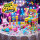 Display komplett 12x Johny Bee Pop Star Dipper – Mikrofon Lutscher mit saurem Brausepulver zum Dippen | 12 × 35 g = 420 g | Süßigkeiten für Kindergeburtstag, Party & Mitgebsel