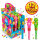 Display 12x Sweet Flash Dino Rockstars | Musikalische Dinos mit Erdbeer-Candies