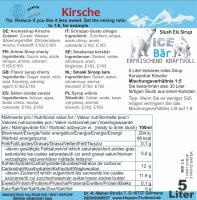 Ice Bär Slush Sirup Kirsch Geschmack 5L 1:5 AZO & glyzerinfrei