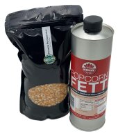 Popcornset 1 Kg Premium Popcorn + 1 l Popcornfett