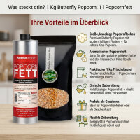 Hopser Funfood Popcorn Set – Butterfly Popcornmais...