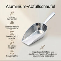 Aluminiumschaufel 375 ml 29 cm mit Laffe 17,5 cm...