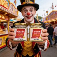 Premium Vanille Zucker 150 g Glas für Popcorn & Desserts