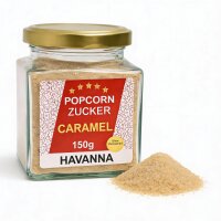 Premium Karamell Zucker 150 g Glas für Popcorn &...