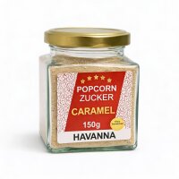 Premium Karamell Zucker 150 g Glas für Popcorn & Desserts