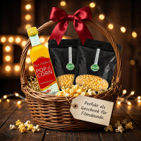 Hopser Funfood Popcorn Set – Popcornmais & Popcornöl mit Butteraroma