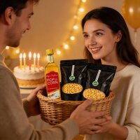 Hopser Funfood Popcorn Set – Popcornmais & Popcornöl mit Butteraroma