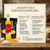 Hopser Funfood Popcorn Set – Popcornmais & Popcornöl mit Butteraroma