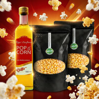 Hopser Funfood Popcorn Set – Popcornmais & Popcornöl mit Butteraroma