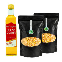 Hopser Funfood Popcorn Set – Popcornmais & Popcornöl mit Butteraroma