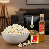 Hopser Funfood Popcorn Set – Popcornmais, Popcornöl & Vanillezucker