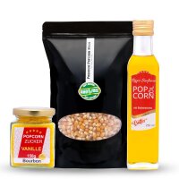 Hopser Funfood Popcorn Set – Popcornmais, Popcornöl & Vanillezucker