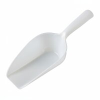 Kunststoffschaufel Weiß 230 ml 25 cm mit Laffe – Abfüllschaufel für Lebensmittel