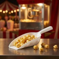 Kunststoffschaufel Weiß 230 ml 25 cm mit Laffe – Abfüllschaufel für Lebensmittel