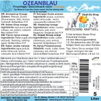 Ice Bär Slush Sirup Blaue Orange Ozeanblau 5L 1:5...