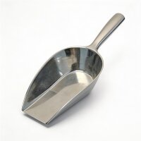 Aluminiumschaufel 130 ml 21 cm mit Laffe – Abfüllschaufel für Lebensmittel