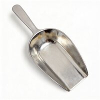 Aluminiumschaufel 130 ml 21 cm mit Laffe – Abfüllschaufel für Lebensmittel