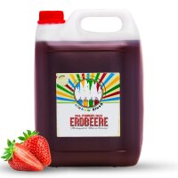 Rainbow Slush Sirup 5L AZO FREI | Erdbeere | Konzentrat für Slushy Maker Eis Slushmaschinen Eismaschinen Getränke 1:5