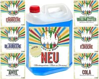 Rainbow Slush Sirup AZO FREI | Geschmack Erdbeere | Konzentrat für Slushy Maker Eis Slushmaschinen Eismaschinen Getränke 1:5