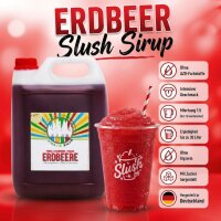 Rainbow Slush Sirup Erdbeer Geschmack 5L 1:5 AZO &...