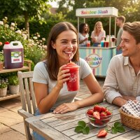 Rainbow Slush Sirup Erdbeer Geschmack 5L 1:5 AZO & glyzerinfrei