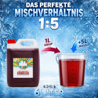 Rainbow Slush Sirup Erdbeere 5 Liter Konzentrat für Slush Eis Getränke 1:5