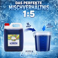 Rainbow Slush Sirup Blaubeer Geschmack 5L 1:5 AZO & glyzerinfrei