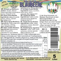 Rainbow Slush Sirup Blaubeere 5L 1:5 AZO frei ohne Glyzerin Konzentrat