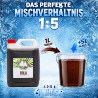Rainbow Slush Sirup Cola Geschmack 5L 1:5 AZO & glyzerinfrei