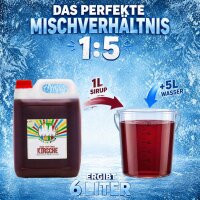 Rainbow Slush Sirup Kirsch Geschmack 5L 1:5 AZO & glyzerinfrei