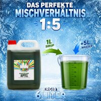 Rainbow Slush Sirup Apfel Geschmack 5L 1:5 AZO & glyzerinfrei