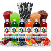 Slush Sirup Partyset 6 Sorten 250ml + 125...