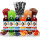 Slush Sirup Partyset 6 Sorten 250ml + 125 Löffelhalme 1:5 AZO frei ohne Glyzerin